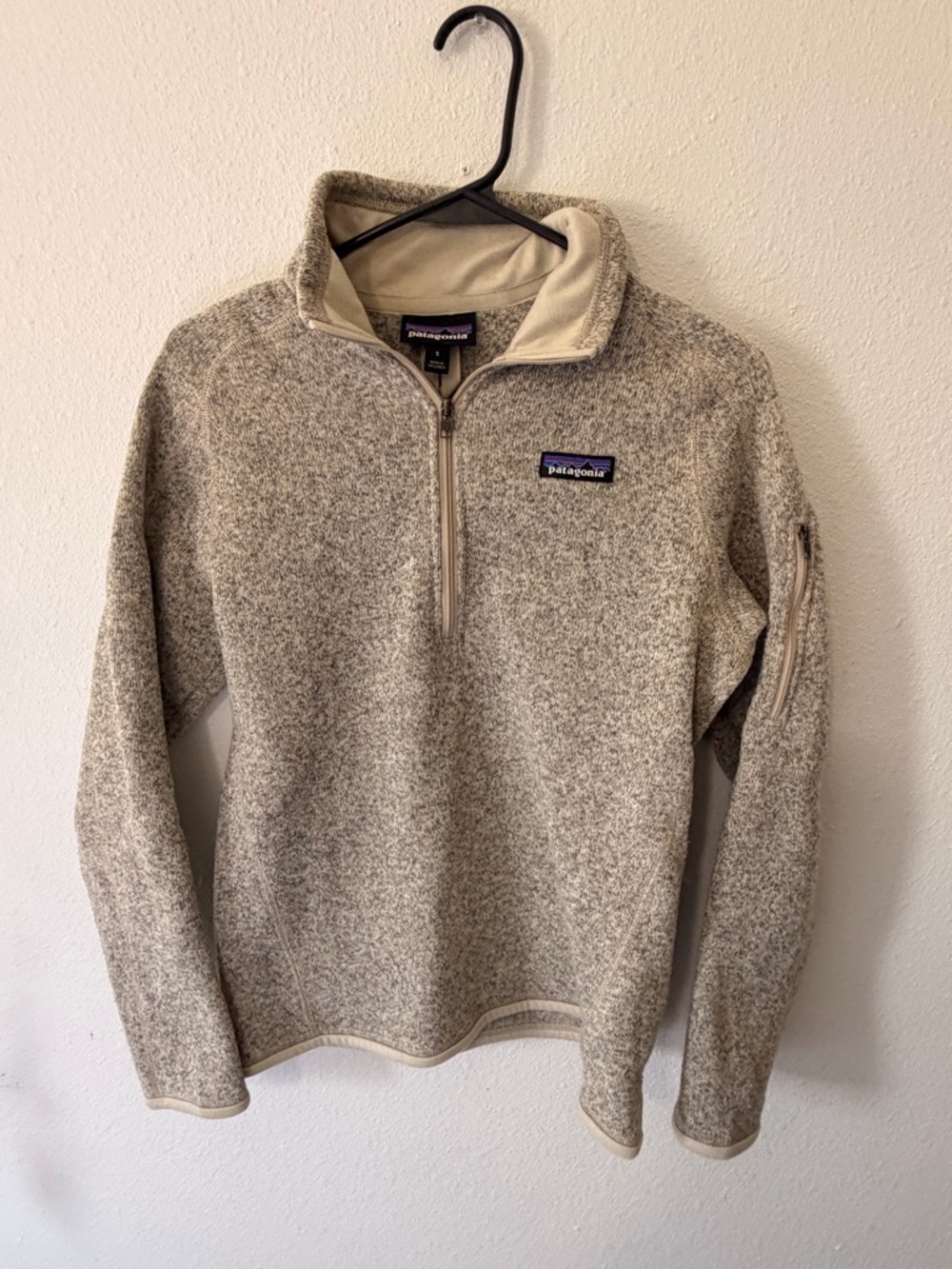 Patagonia Quarter-Zip Fleece Pullover - Oatmeal